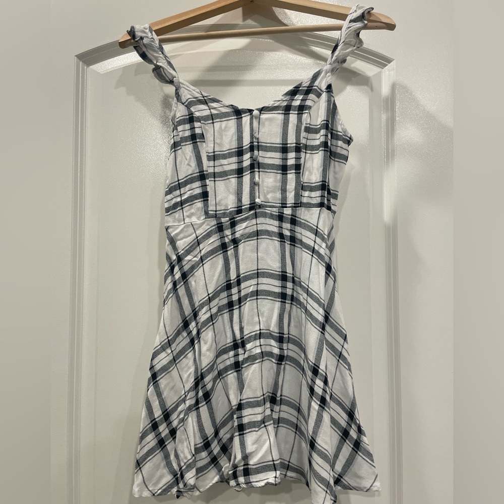 Bleuh Ciel White/Black Mini Dress
